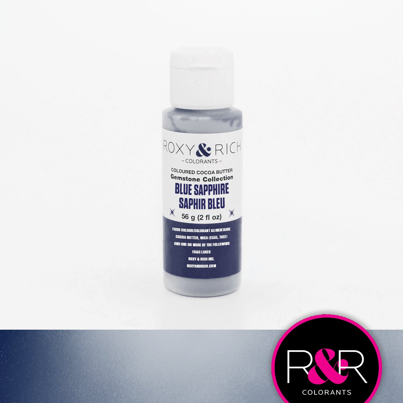 Roxy & Rich Gemstone Cocoa Butter Blue Sapphire (#BG2-010) - 2 OZ - Papagino Foods Inc.