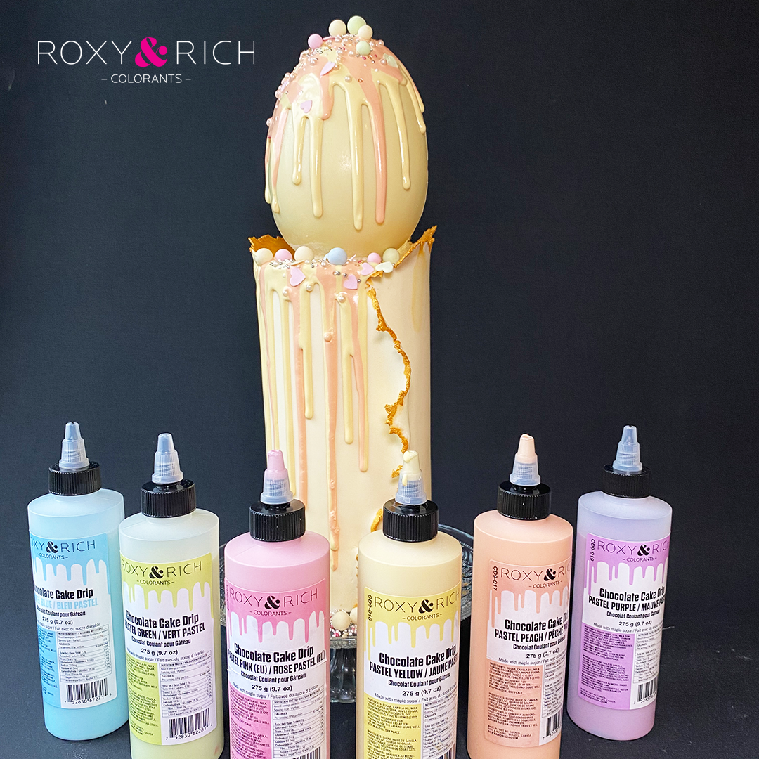 Roxy & Rich Cake Drip Pastel Yellow (# CD9-016) - 9.7 OZ - Papagino Foods Inc.