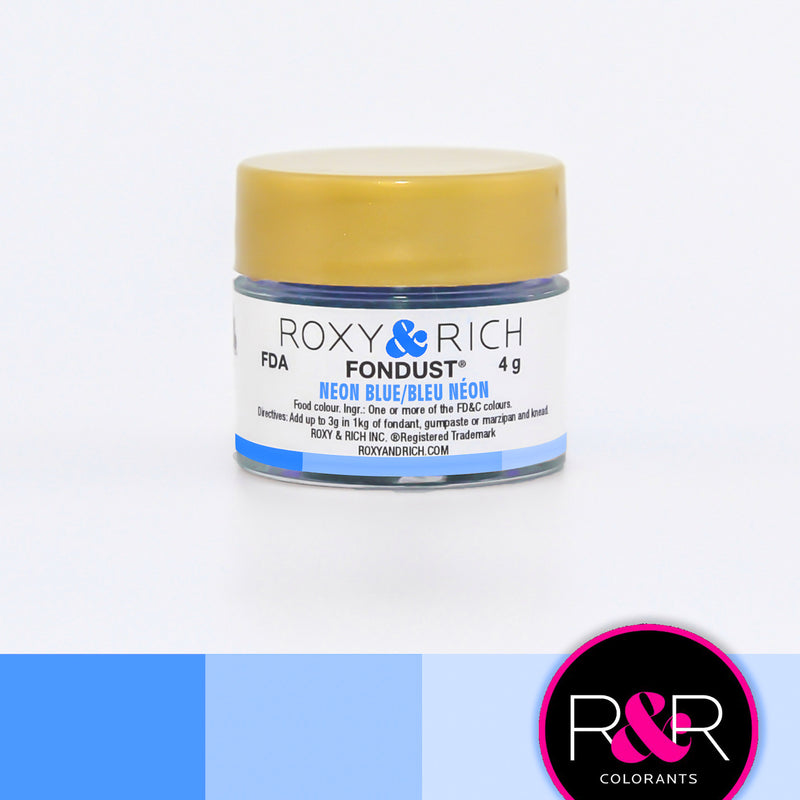 Roxy & Rich Neon Blue Fondust  (