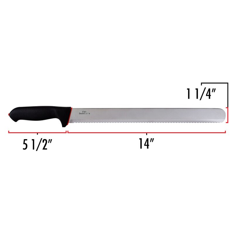 Fat Daddio,Stainless Steel, Cake Slicer/Bread Knife, 14" # CK-14 - Papagino Foods Inc.