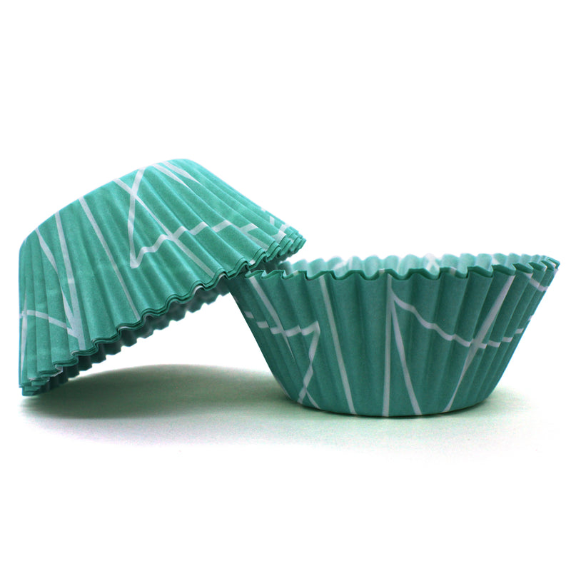 Celebakes Teal Triangle Standard Baking Cups, 50 Count