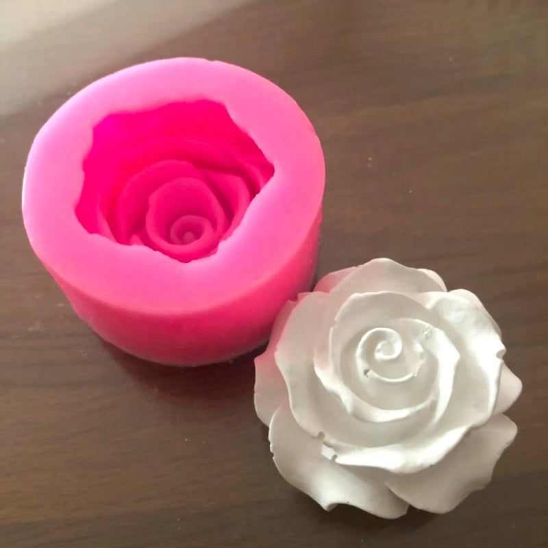 Rose Bloom  3D Silicone Chocolate, Cookie & Dessert Mold (small)
