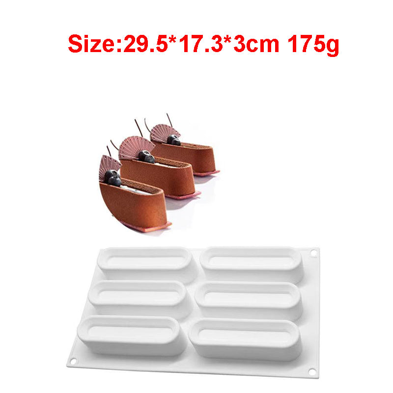 Eclair 3D Silicone Chocolate, Cookie & Dessert Mold