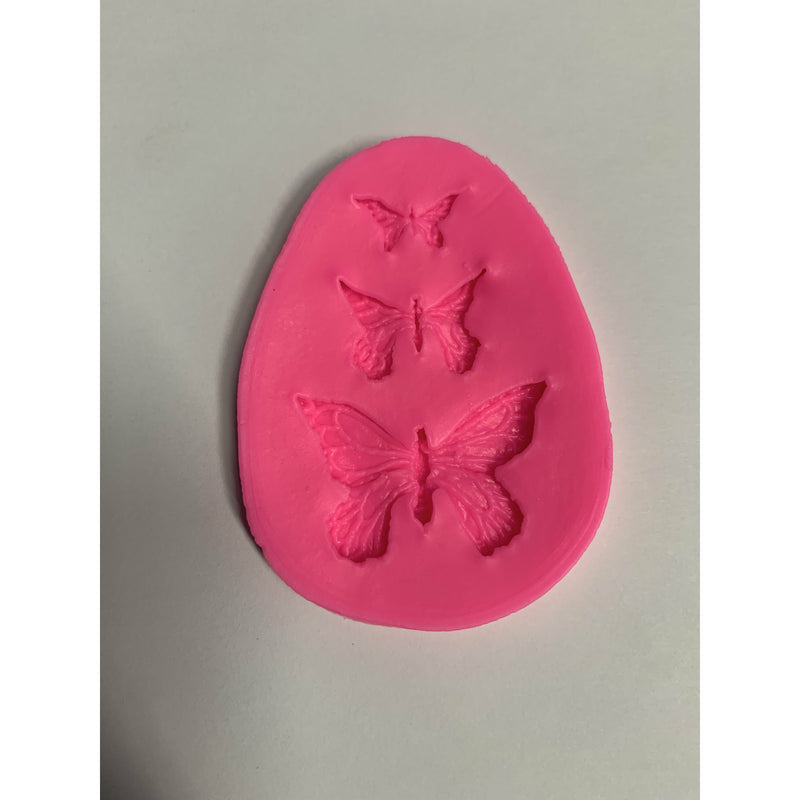 Butterfly Embossed 3D Silicone Chocolate, Cookie & Dessert Mold