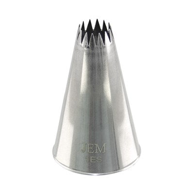 JEM Nozzle - Small Fine Star Savoy Nozzle #1ES #NZ1ES - Papagino Foods Inc.