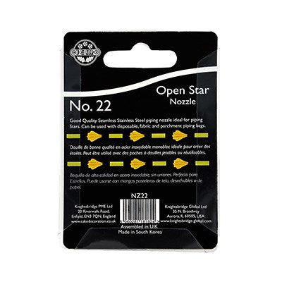 JEM Nozzle - Open Star #22   #NZ22