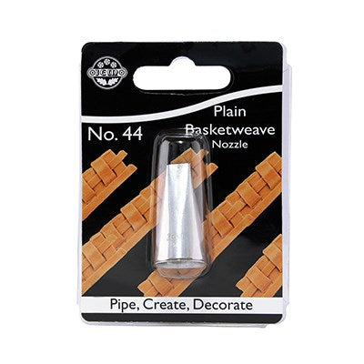 JEM Nozzle - Small Plain Basket weave Nozzle #44 #NZ44 - Papagino Foods Inc.