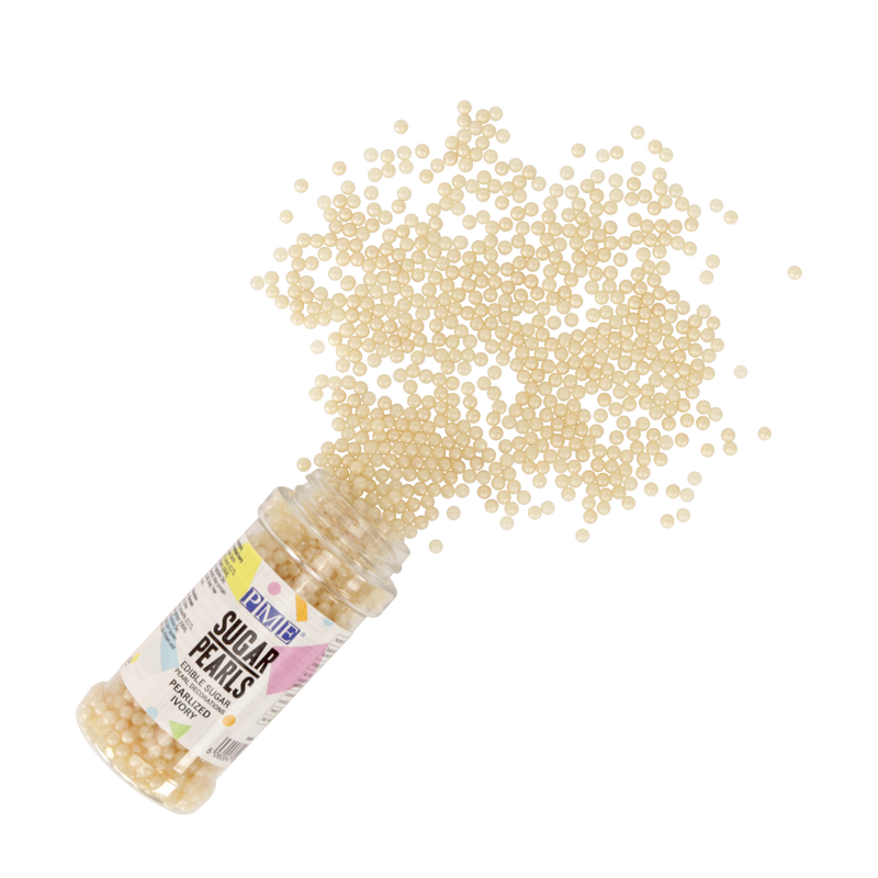 Sugar Pearls - Pearlized Ivory (100g / 3.5 oz)