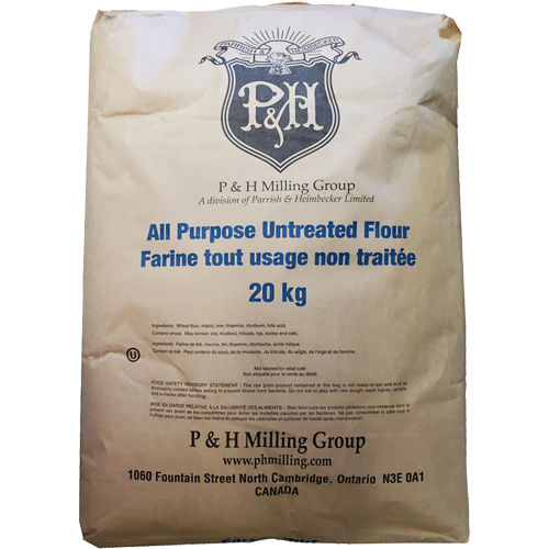 Untreated All Purpose Flour P & H  20 kg (Pickup Only) - Papagino Foods Inc.