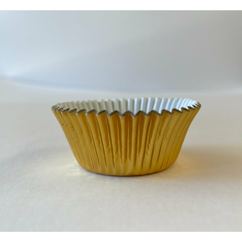 Mini Gold Foil Cupcake Liners 1 1/4" x 7/8" x 3"