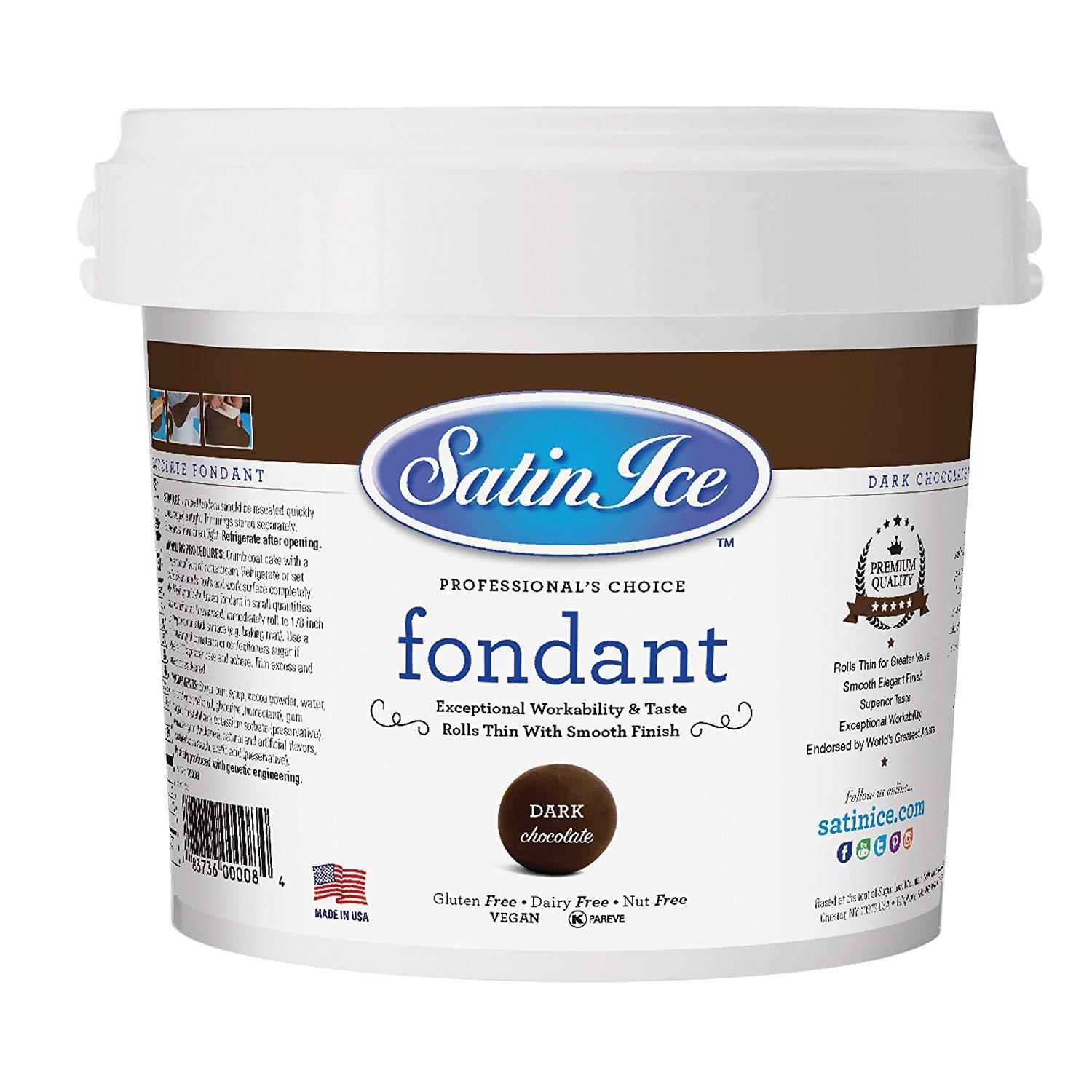 Satin Ice Chocolate Fondant, 2.5 kg