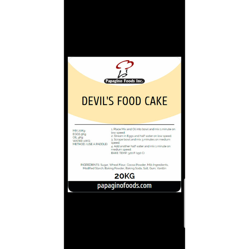 IREKS Chocolate Devil's Food Cake Mix 20 kg (Pickup only)