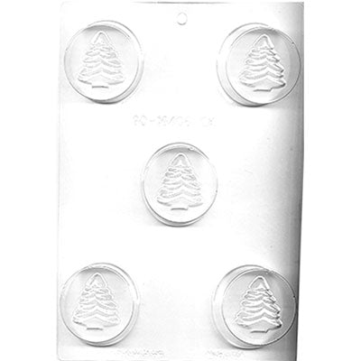 Christmas Tree Round Sandwich Cookie Chocolate Mold # 90-16406 - Papagino Foods Inc.