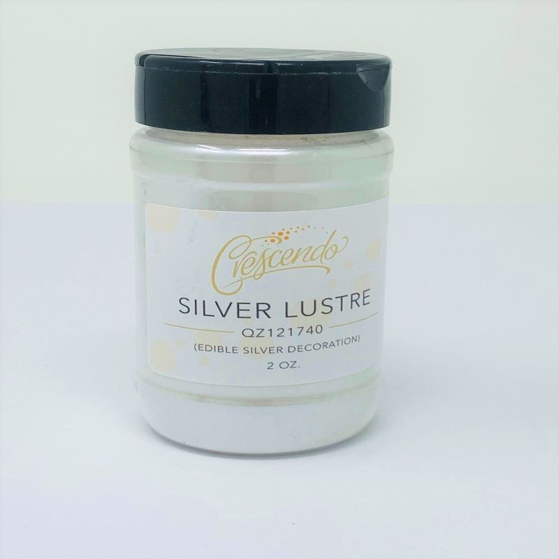 Crescendo Silver Lustre Powder, Edible  2 oz