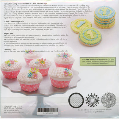 Geometric Cupcake / Cookie Texture Tops