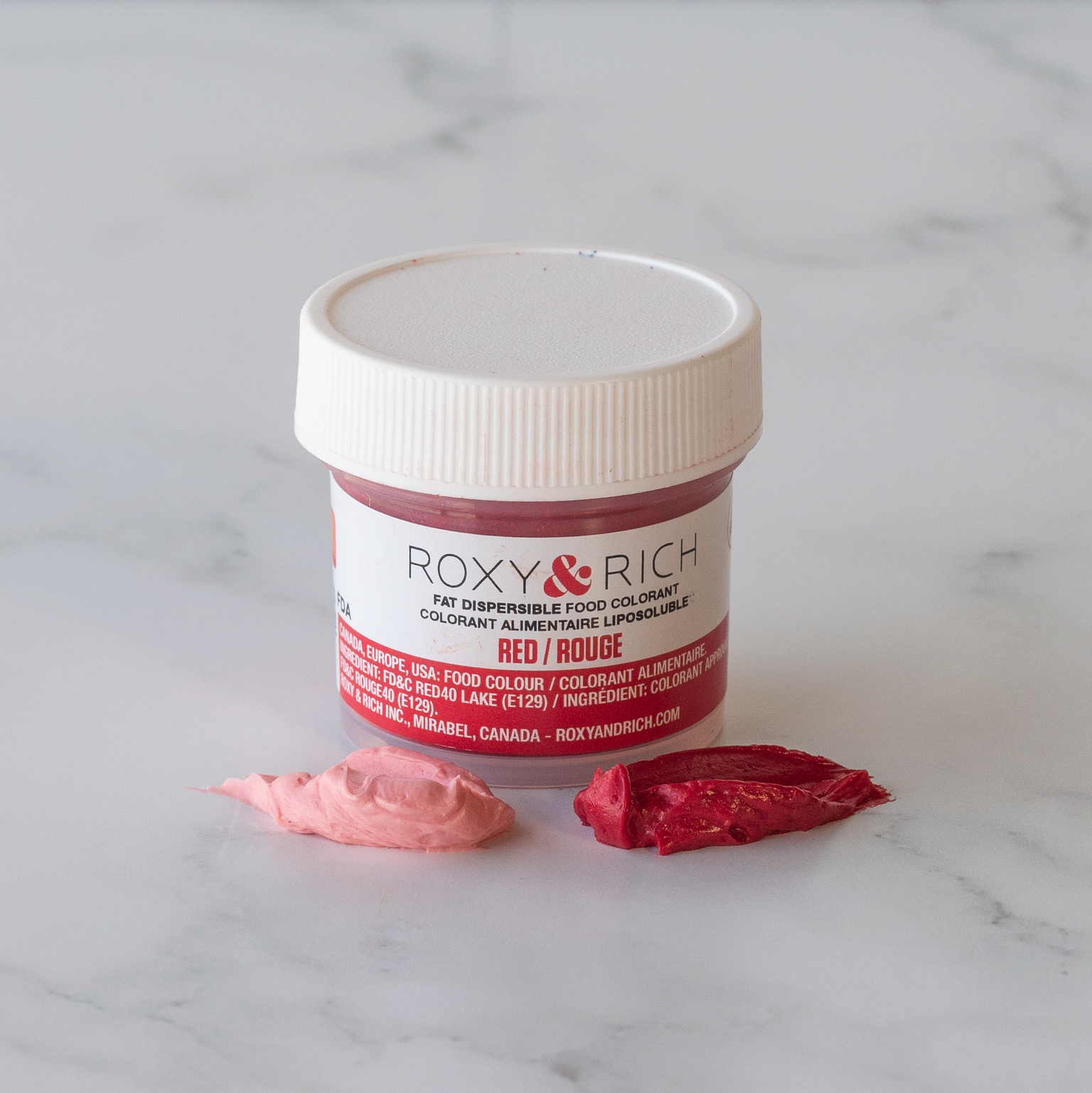 Roxy & Rich Fat Dispersible Dust Red (# P50-B03) - 50 G - Papagino Foods Inc.