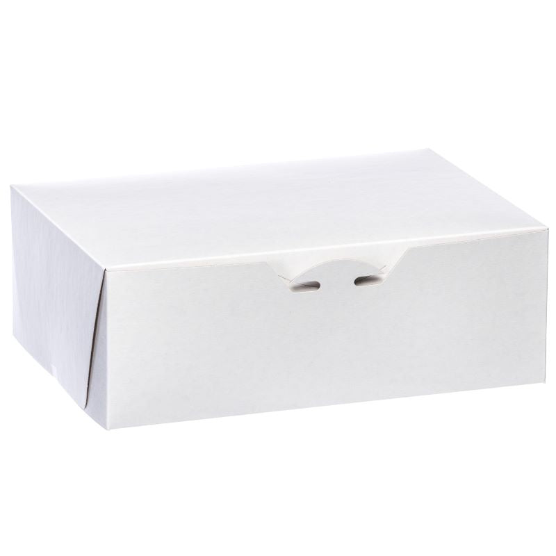 White Cake Box 10 x 7 x 3.5 (PICKUP ONLY) - Papagino Foods Inc.