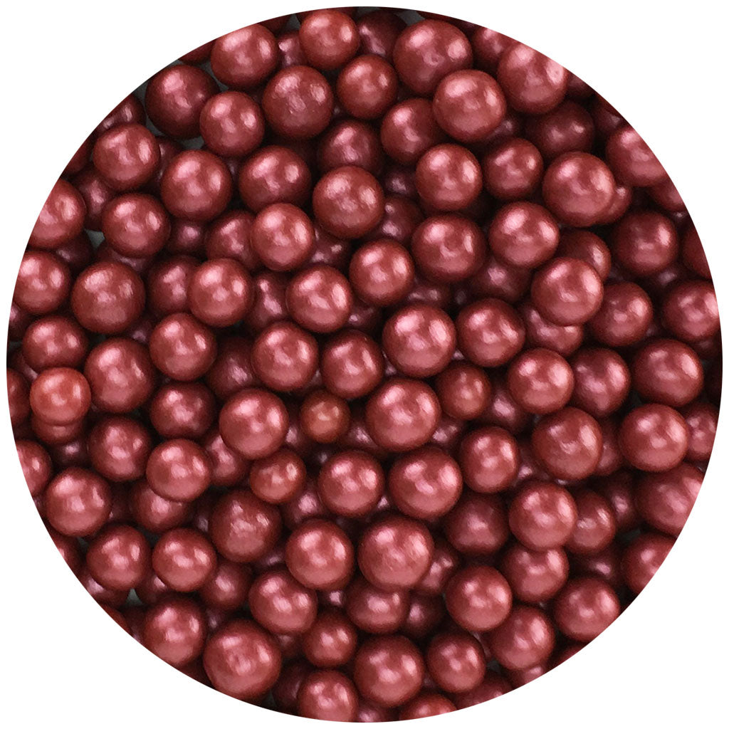 Bordeaux Dragees 5mm, 3.7 oz.  #7500-785810BD - Papagino Foods Inc.