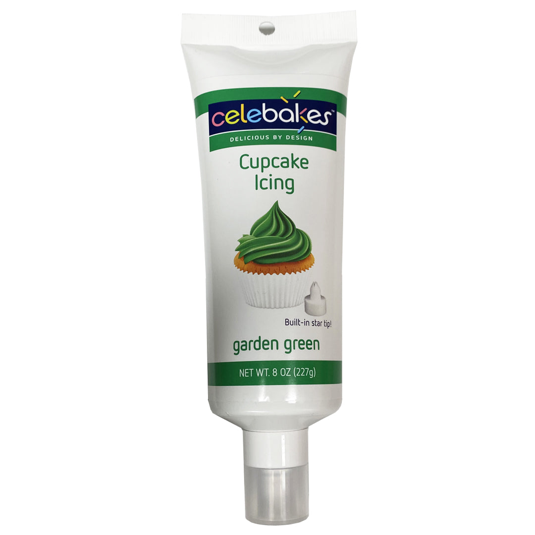 Celebakes Garden Green Cupcake Icing, 8 oz. [7500-69101] - Papagino Foods Inc.
