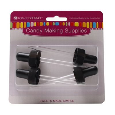 Dropper, 4 oz. PET  Threaded (for glass bottles) 4 pack # 5747-0400 - Papagino Foods Inc.