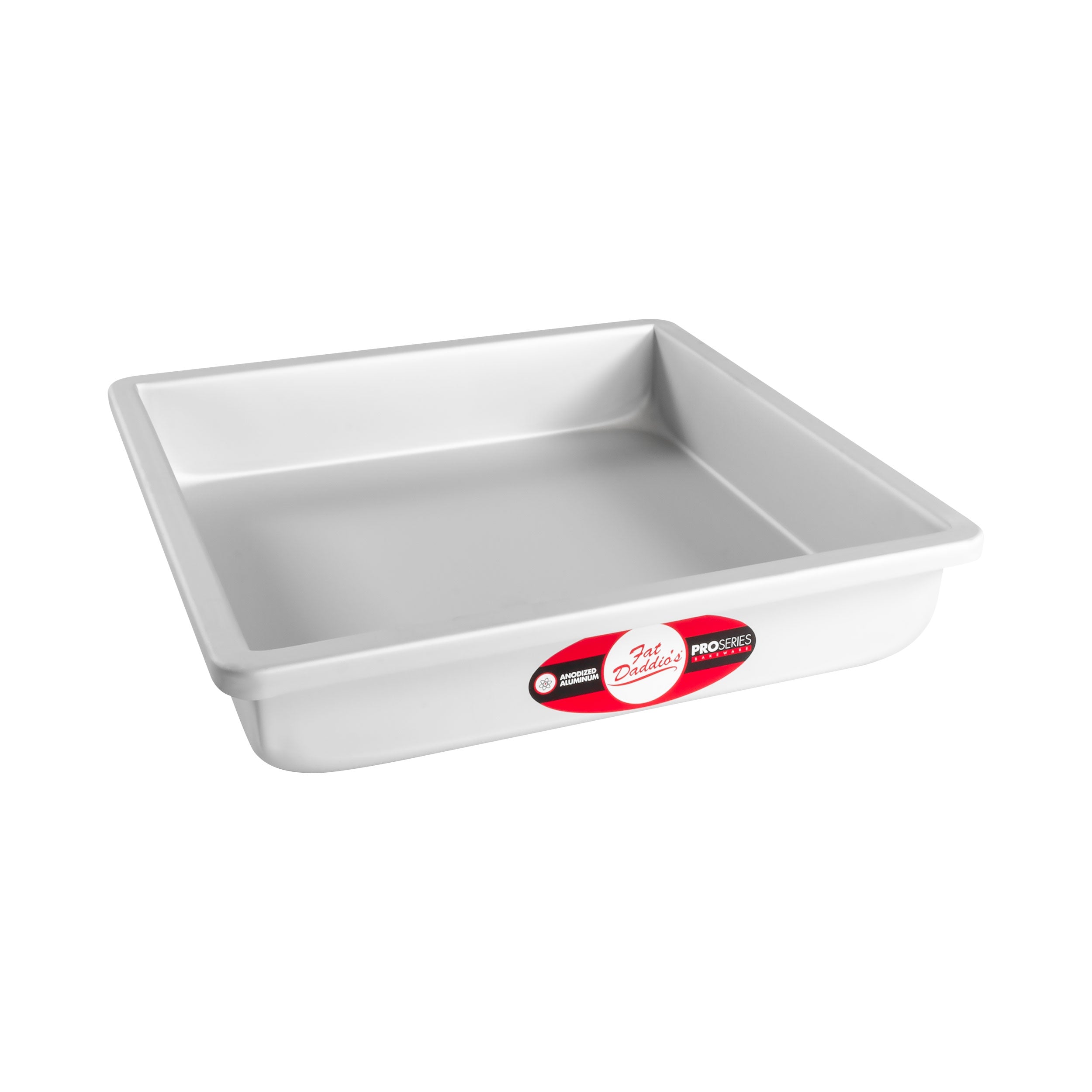 Fat Daddio, Anodized Aluminum, Square Pan, 10 in x 10 in x 2 in (PSQ-10102) - Papagino Foods Inc.