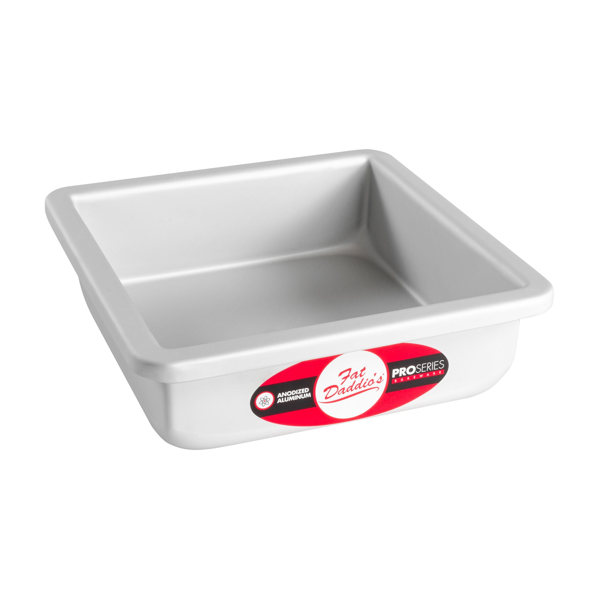 Fat Daddio, Anodized Aluminum, Square Pan, 6 in x 6 in x 2 in (PSQ-662) - Papagino Foods Inc.