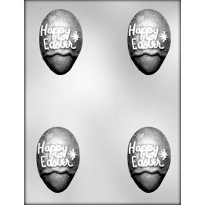 HAPPY EASTER EGG 3" CHOCOLATE MOLD Product #90-2606 - Papagino Foods Inc.