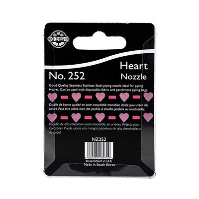 JEM Nozzle - Heart #252 #NZ252 - Papagino Foods Inc.