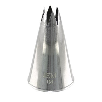 JEM Nozzle - Small Open Star Savoy Nozzle #1M #NZ1M - Papagino Foods Inc.