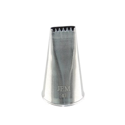 JEM Nozzle - Smooth / Ribbed Basketweave Nozzle #47  #NZ47 - Papagino Foods Inc. 