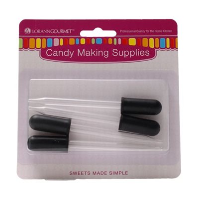 LorAnn Oils Dropper, Plain Non-Threaded 4 pack # 5740-0400 - Papagino Foods Inc.