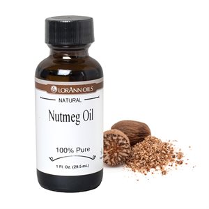 LorAnn Oils Nutmeg Oil - 1 OZ   #0520-0500 **BBD May 2024** - Papagino Foods Inc.