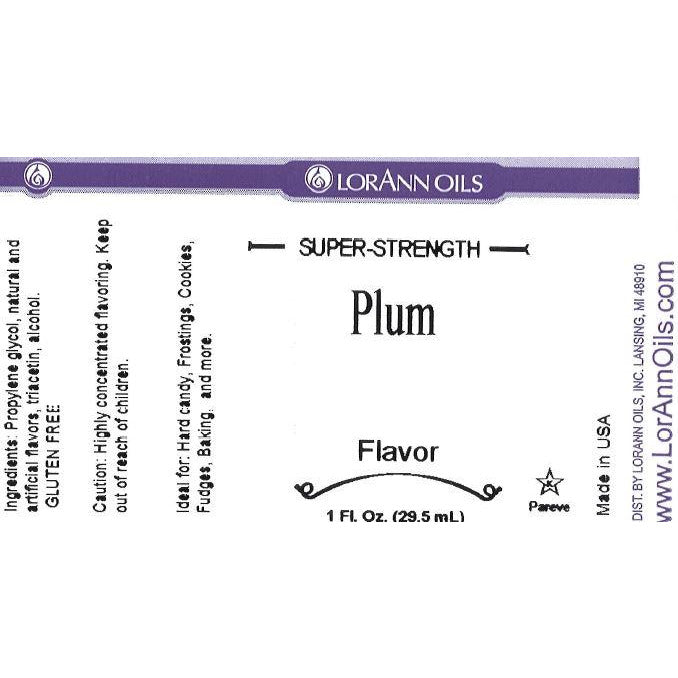 LorAnn Oils Plum Flavor   - 1 OZ   #0330-0500 **BBD March 2024** - Papagino Foods Inc.