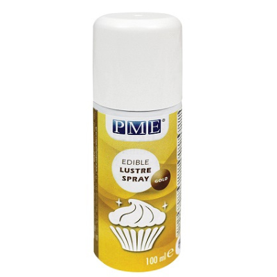 PME Luster Edible Spray - Gold ( 100ml - 3.38 OZ) #LS694 - Papagino Foods Inc.