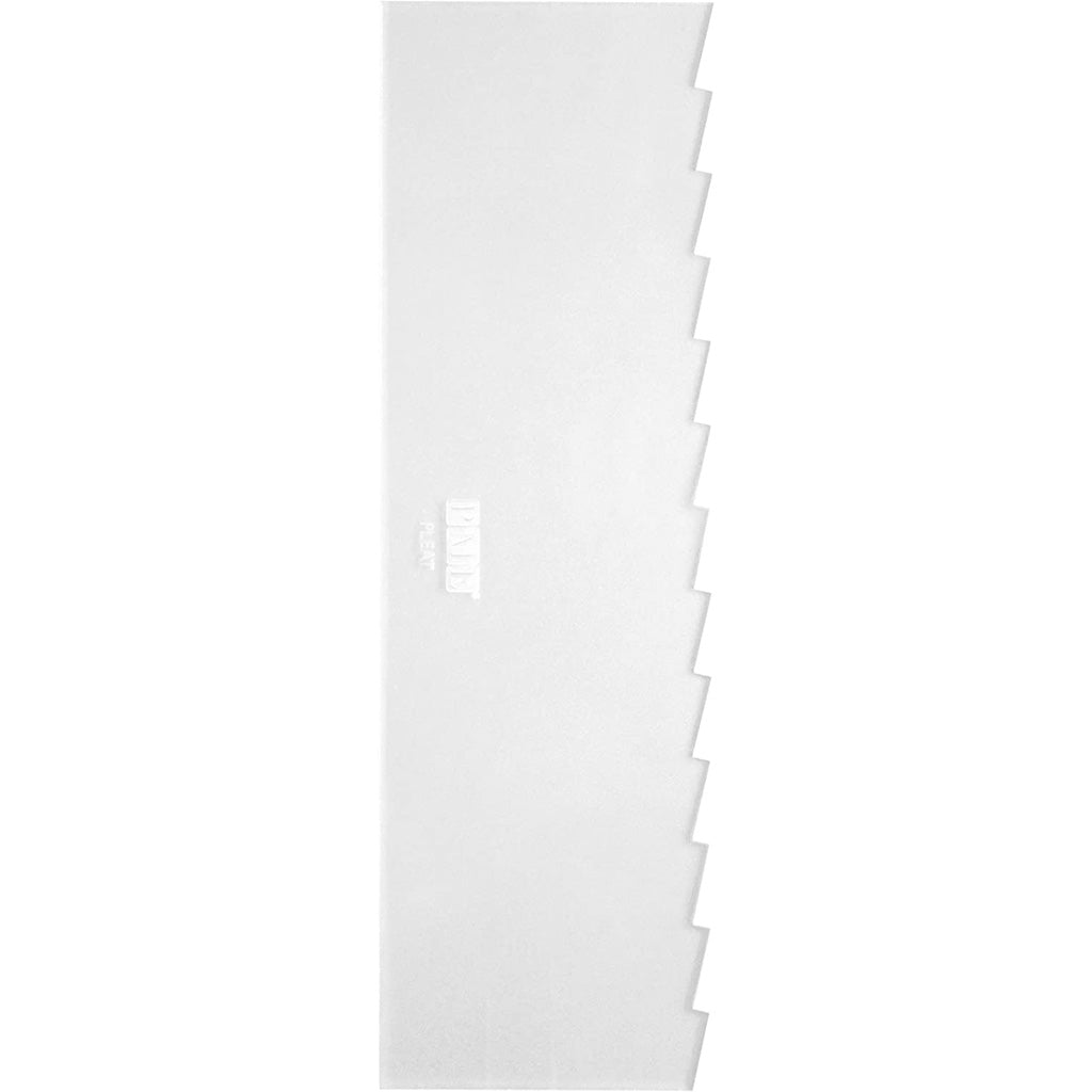 PME Pleated Tall Patterned Edge Side Scrapper [43-PS62] - Papagino Foods Inc.