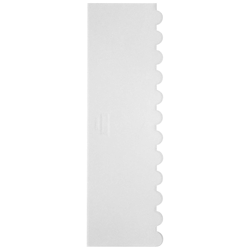 PME Ribbed Tall Patterned Edge Side Scrapper [43-PS63] - Papagino Foods Inc.