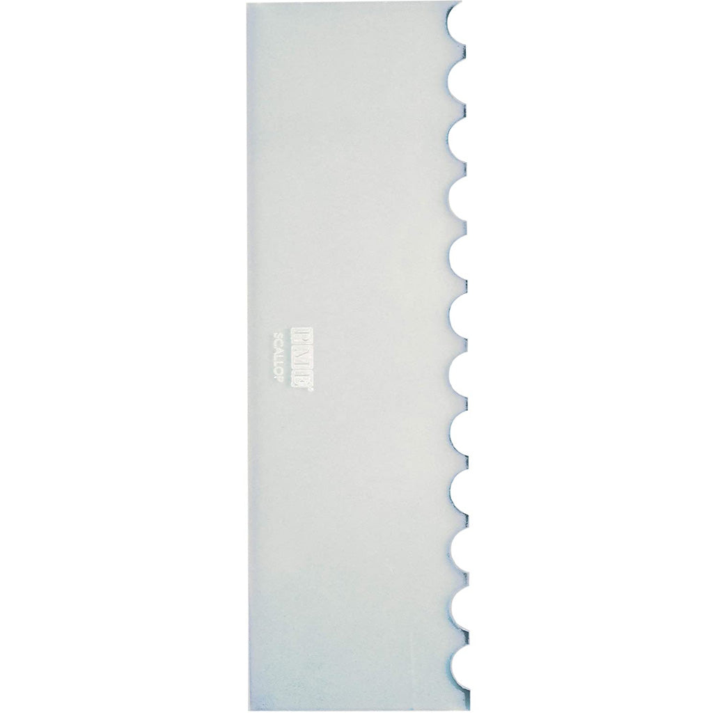 PME Scalloped Tall Patterned Edge Side Scrapper [43-PS64] - Papagino Foods Inc.