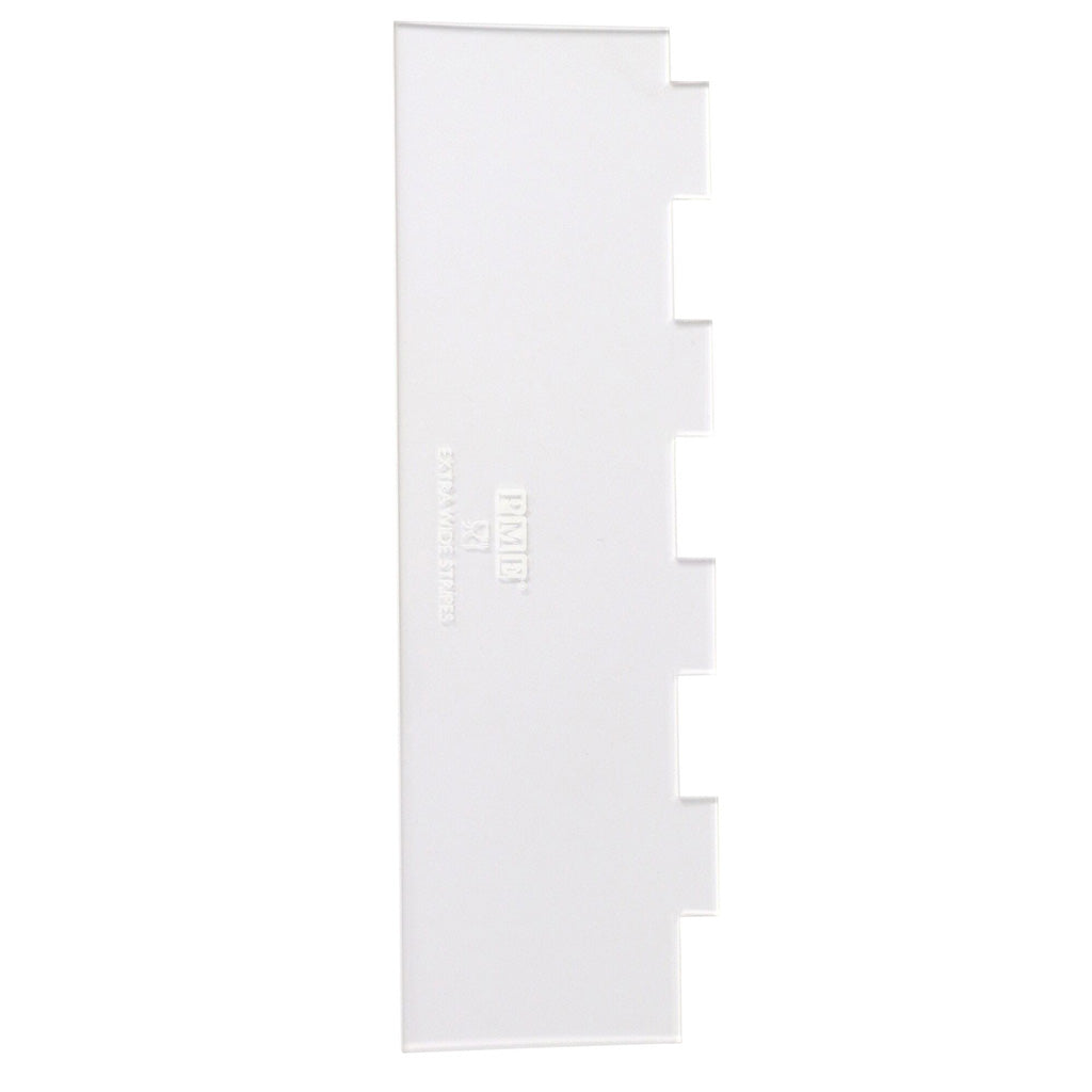 PME Stripes Extra Wide Tall Patterned Edge Side Scrapper [43-PS65] - Papagino Foods Inc.