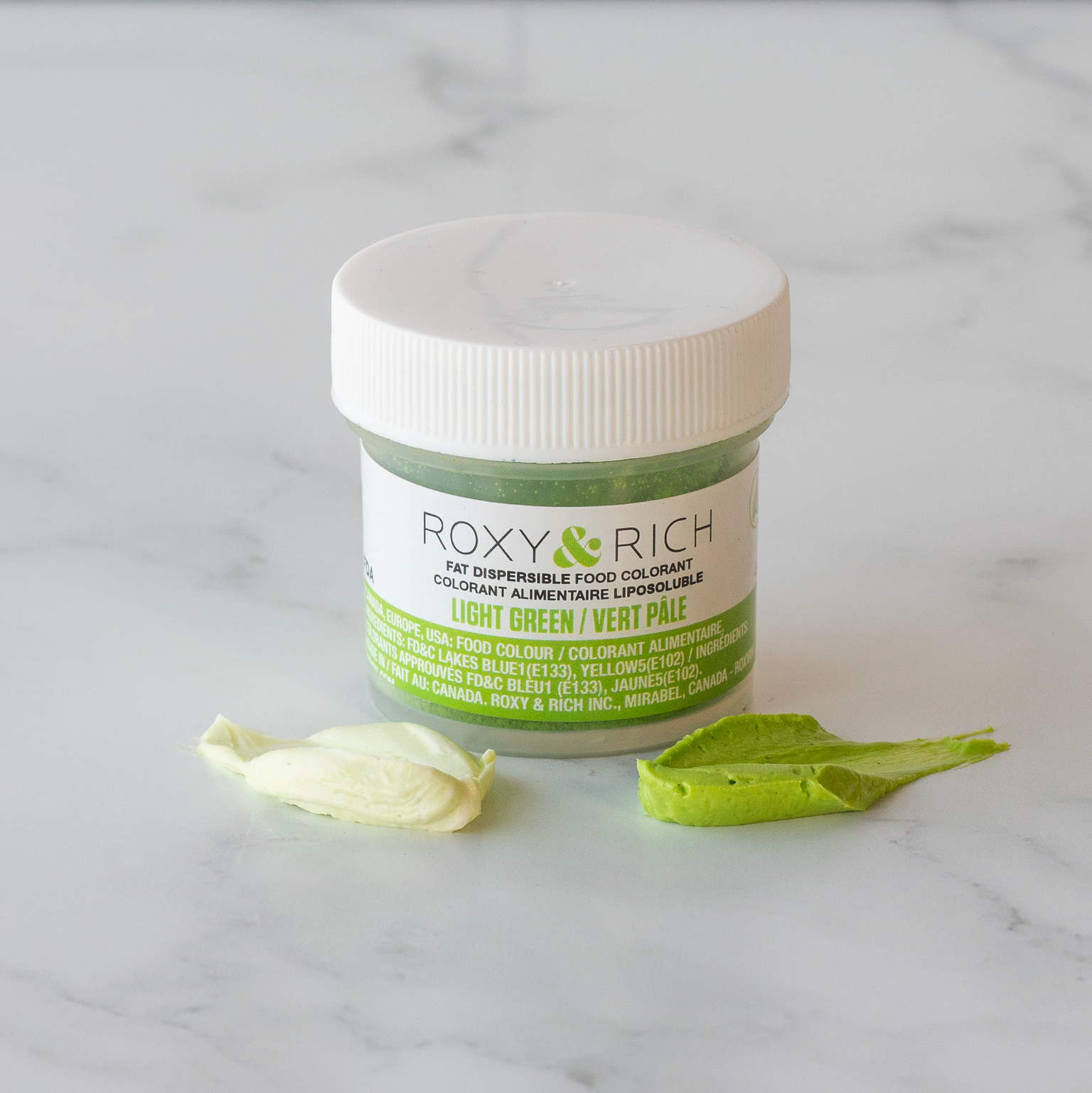 Roxy & Rich Fat Dispersible Dust Light Green (# P5-B08) - 5 G - Papagino Foods Inc.