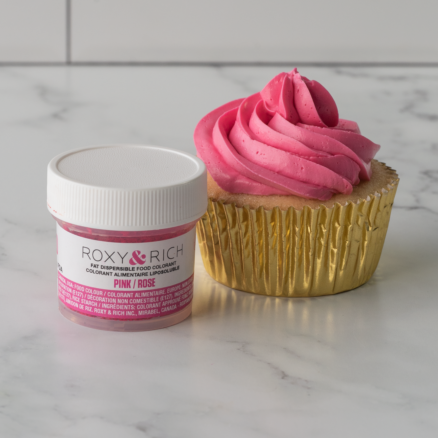 Roxy & Rich Fat Dispersible Dust Pink (# P15-B04) - 15 G - Papagino Foods Inc.