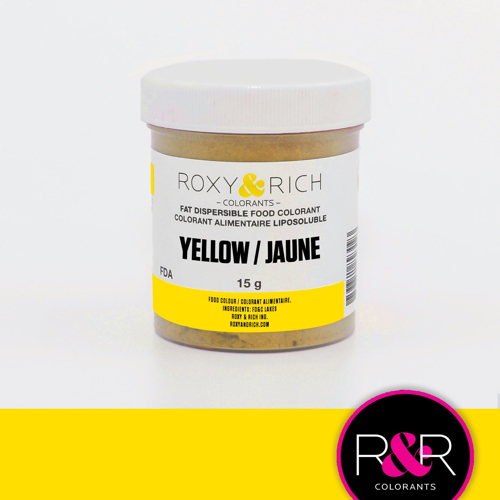 Roxy & Rich Fat Dispersible Dust Yellow (# P15-B01) - 15 G - Papagino ...