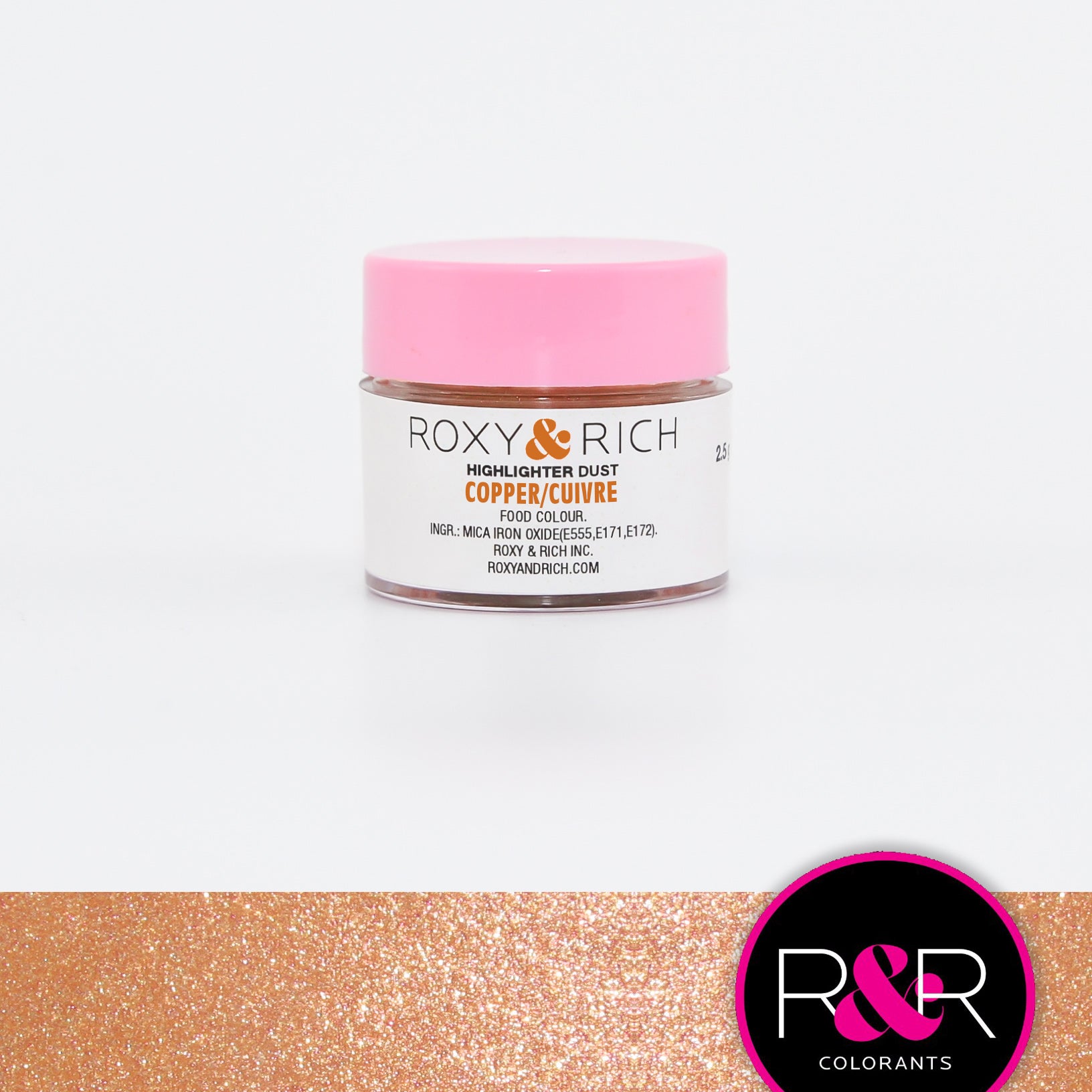 Roxy & Rich Highlighter Dust Copper (# G2-005) - 2.5 G - Papagino Foods Inc.