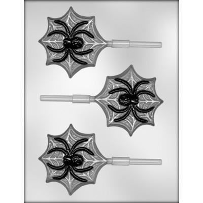 Spider On Web Hard Candy / chocolate  Mold [8H-3207] - Papagino Foods Inc.