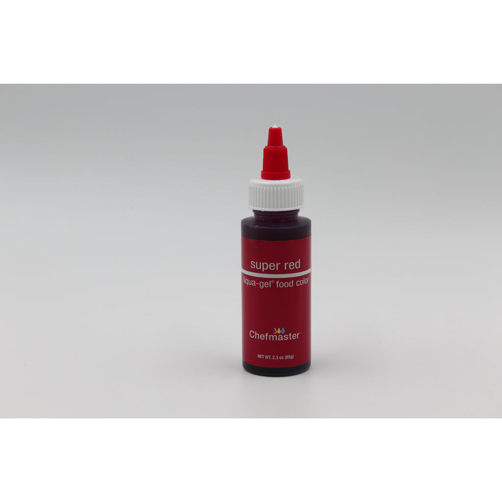 Chefmaster Super Red Liqua-Gel Food Coloring (# 5073) 2.3 OZ - Papagino ...