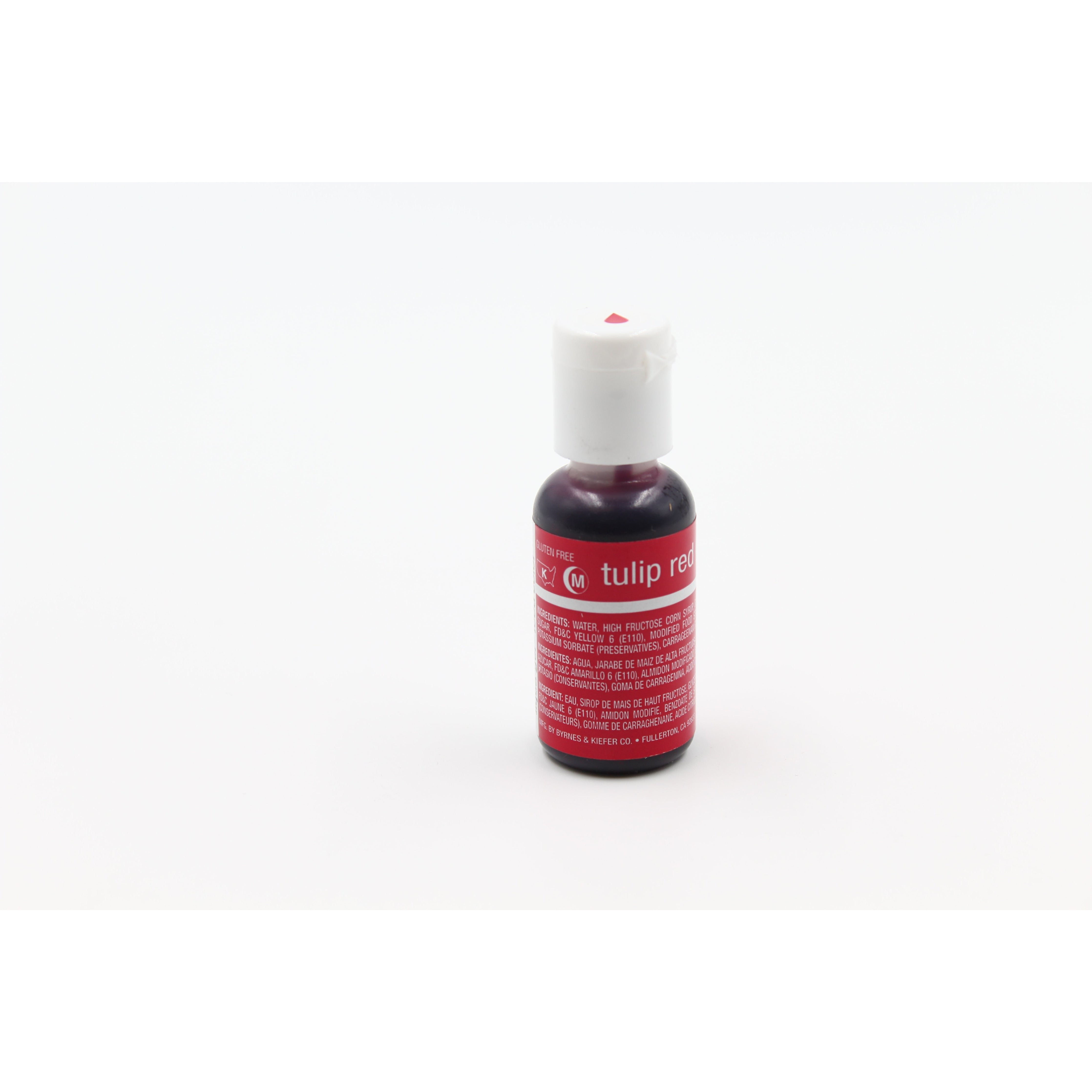 Chefmaster Tulip Red Liqua-Gel Food Coloring (# 5138) 0.70 OZ - Papagino Foods Inc.