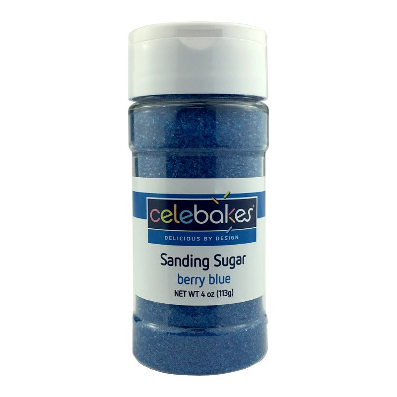 Celebakes Berry Blue Sanding Sugar, 4 oz. Product #7500-785054 - Papagino Foods Inc.