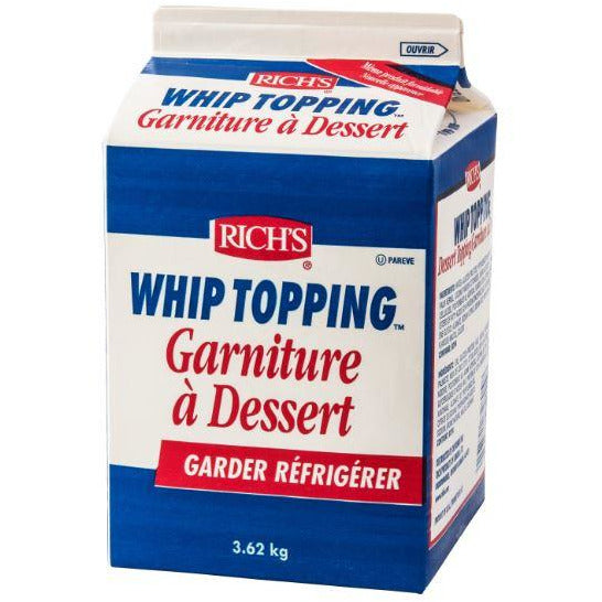 Rich's Whip Topping (72805)  1 x 3.62 kg (Pickup Only) - Papagino Foods Inc.