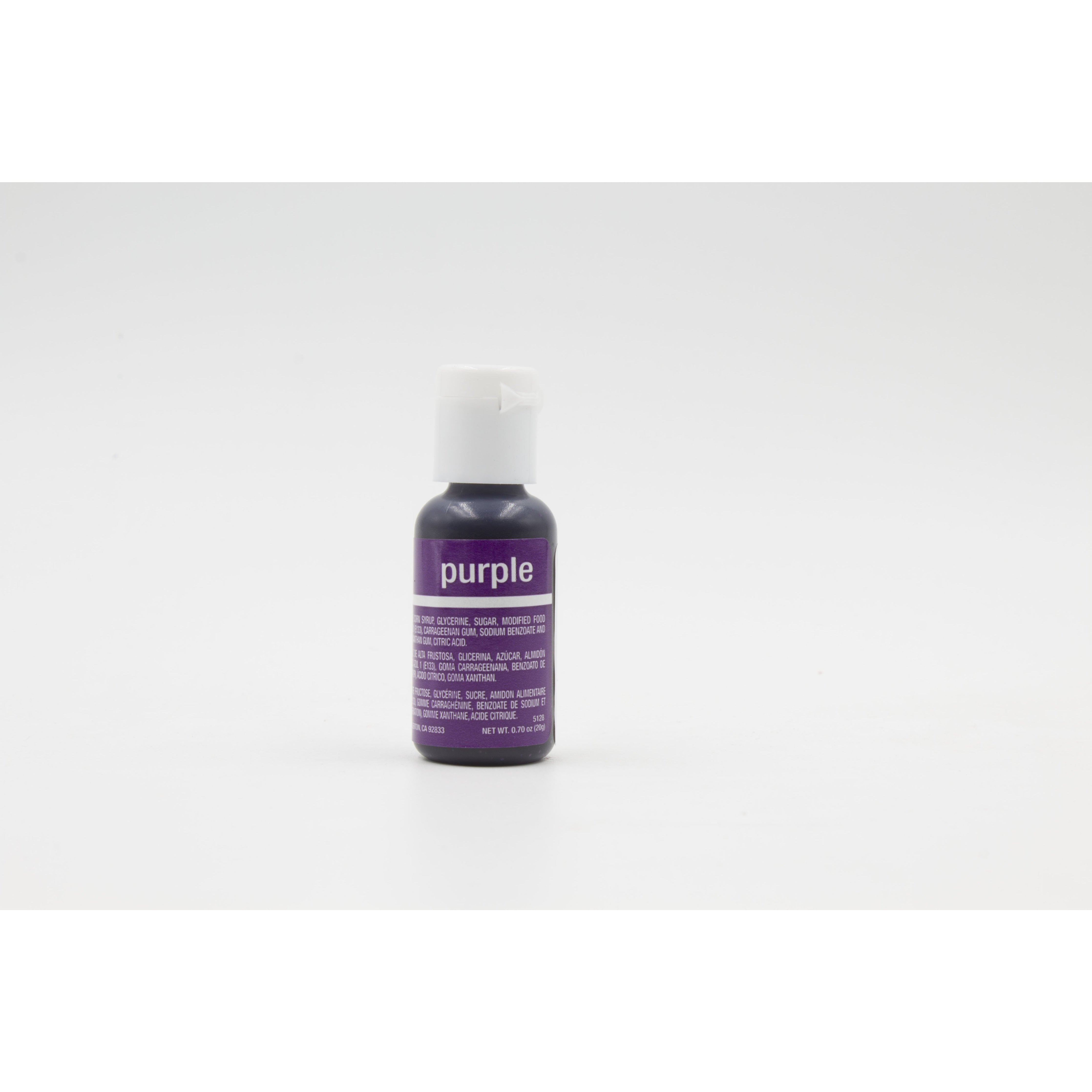 Chefmaster Purple Liqua-Gel Food Coloring (# 5128) 0.70 OZ - Papagino Foods Inc.
